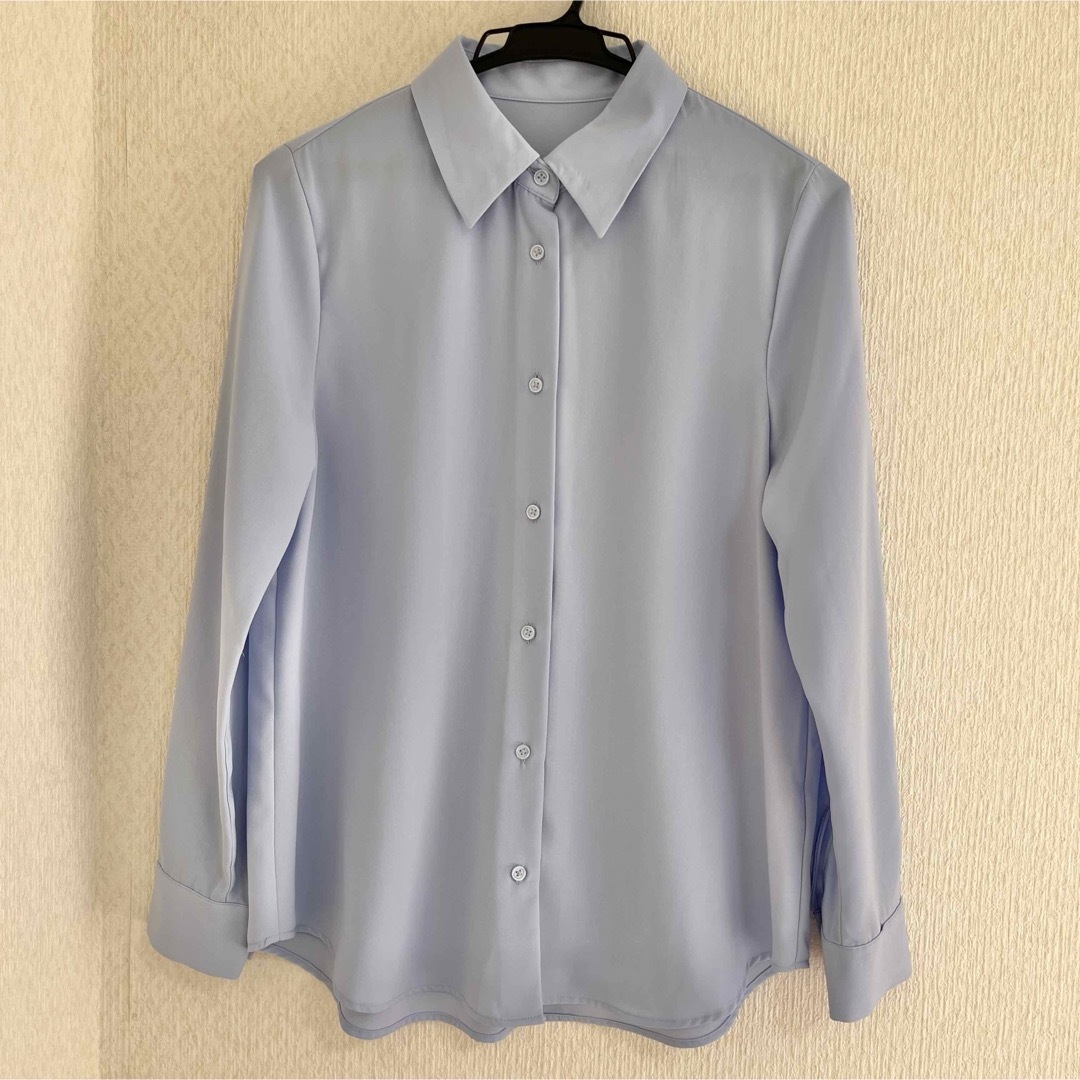 GU(ジーユー)のドレープレギュラーカラーシャツ(長袖) レディースのトップス(シャツ/ブラウス(長袖/七分))の商品写真