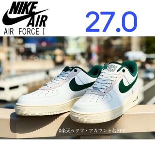 ナイキ(NIKE)の【新品27cm】NIKE エアフォース１ホワイト/グリーン/ココナッツミルク(スニーカー)