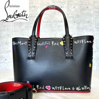 【良品】クリスチャンルブタン CABATA MINI BLACK 2WAYバッグ