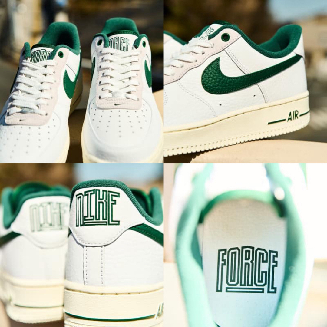 新品26.5cm】NIKE エアフォース1ホワイト/グリーン/ココナッツ 新品26.5cm】NIKE エアフォース1ホワイト/グリーン/ココナッツ