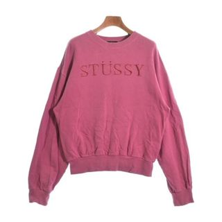 STUSSY ステューシー スウェット M ピンク 【古着】【中古】