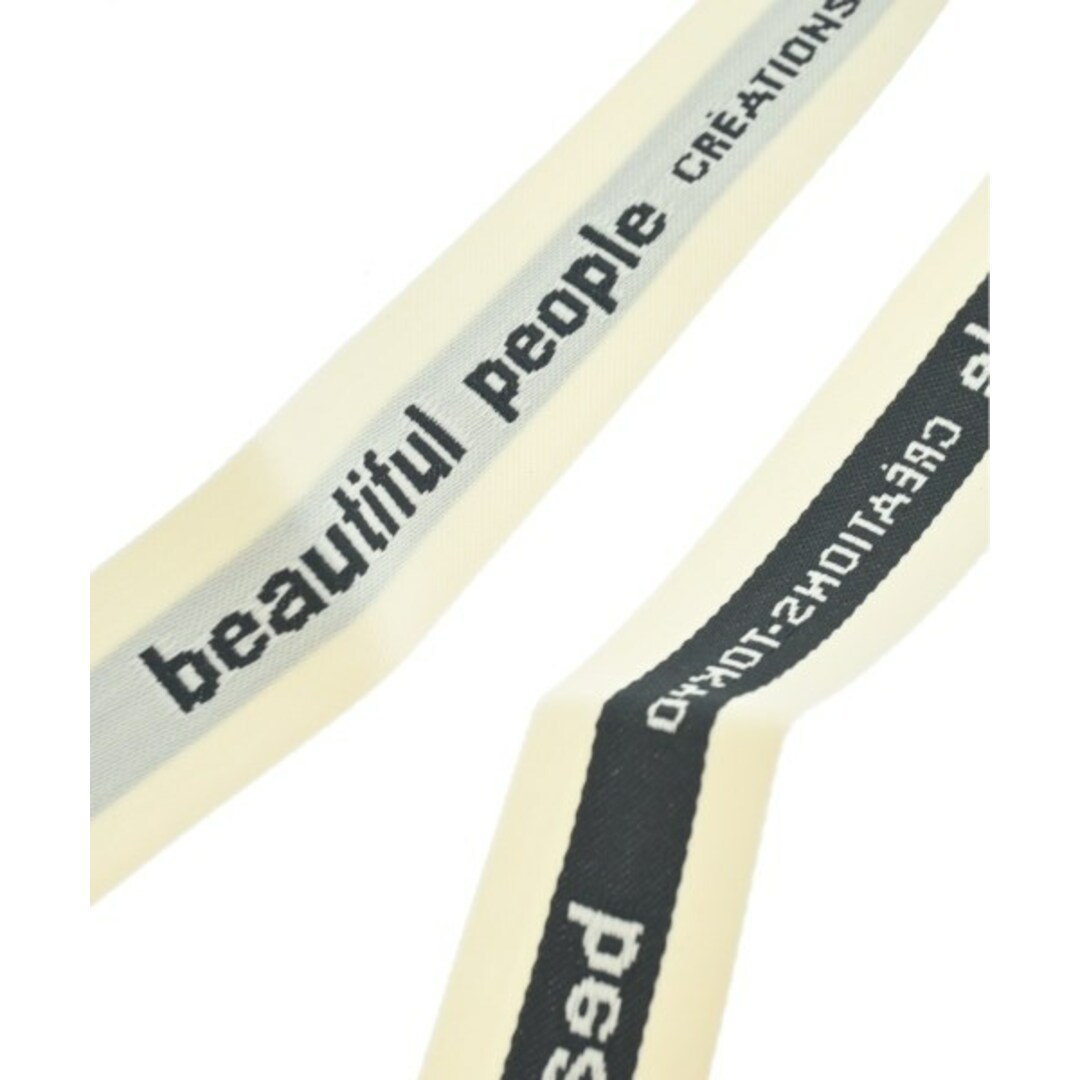 beautiful people(ビューティフルピープル)のbeautiful people ショルダーバッグ - 白x黒 【古着】【中古】 レディースのバッグ(ショルダーバッグ)の商品写真