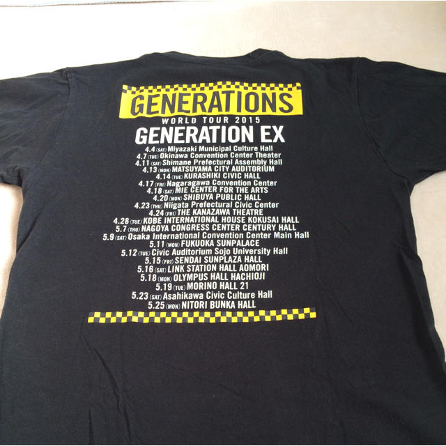 EXILE TRIBE(エグザイル トライブ)のGENERATIONS 2015年liveツアーTシャツ レディースのトップス(Tシャツ(半袖/袖なし))の商品写真