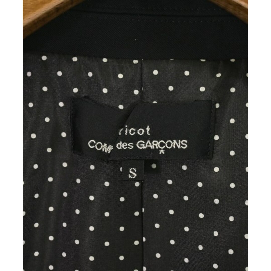 tricot COMME des GARCONS(トリココムデギャルソン)のtricot COMME des GARCONS カジュアルジャケット S 黒 【古着】【中古】 レディースのジャケット/アウター(テーラードジャケット)の商品写真