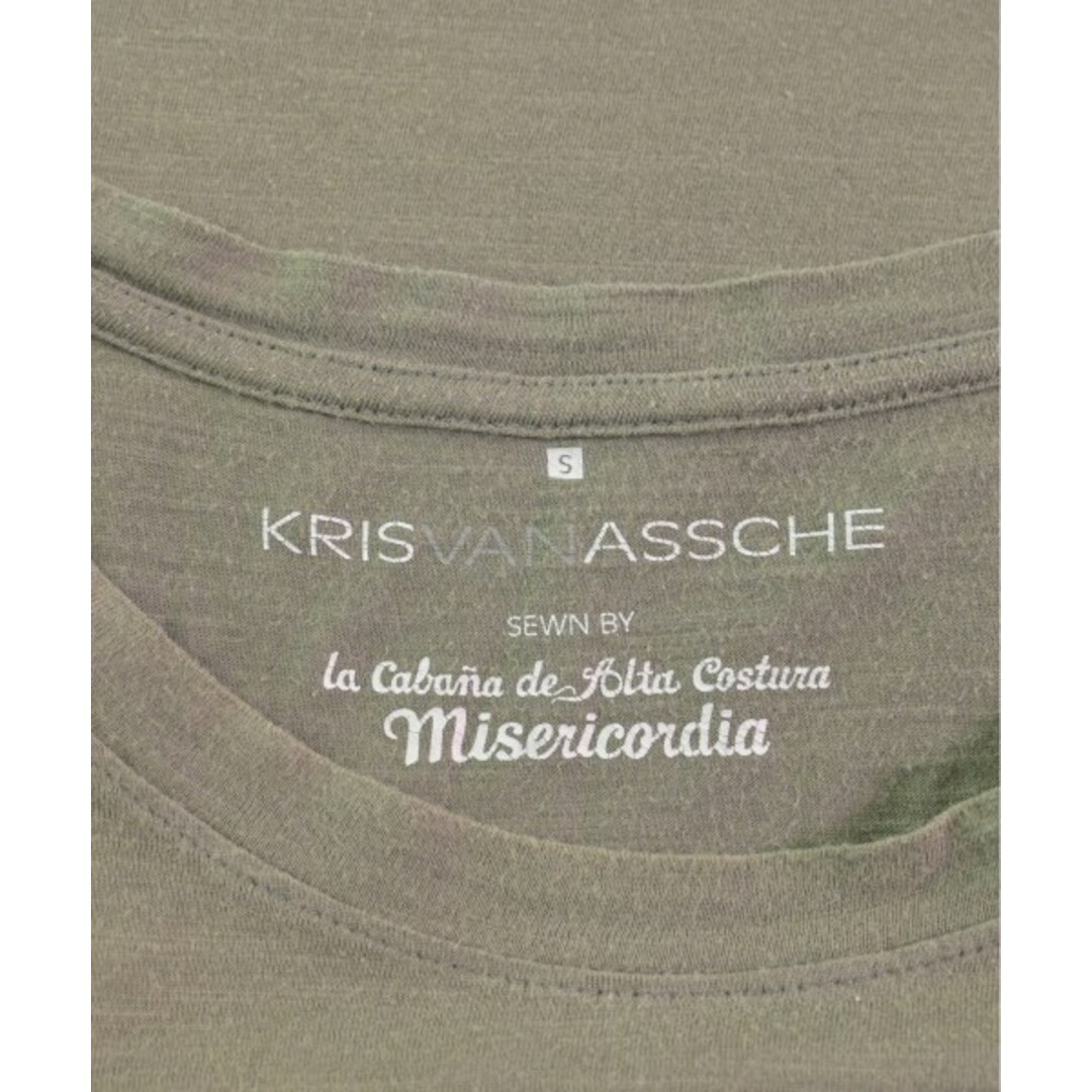 KRIS VAN ASSCHE(クリスヴァンアッシュ)のKRIS VAN ASSCHE Tシャツ・カットソー S カーキ 【古着】【中古】 メンズのトップス(Tシャツ/カットソー(半袖/袖なし))の商品写真