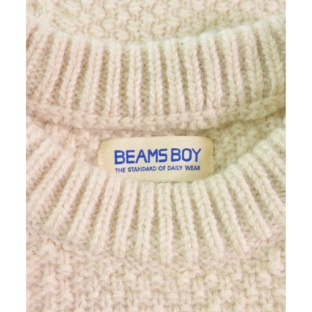 BEAMS BOY(ビームスボーイ)のBEAMS BOY ビームスボーイ ニット・セーター -(XL位) アイボリー 【古着】【中古】 レディースのトップス(ニット/セーター)の商品写真