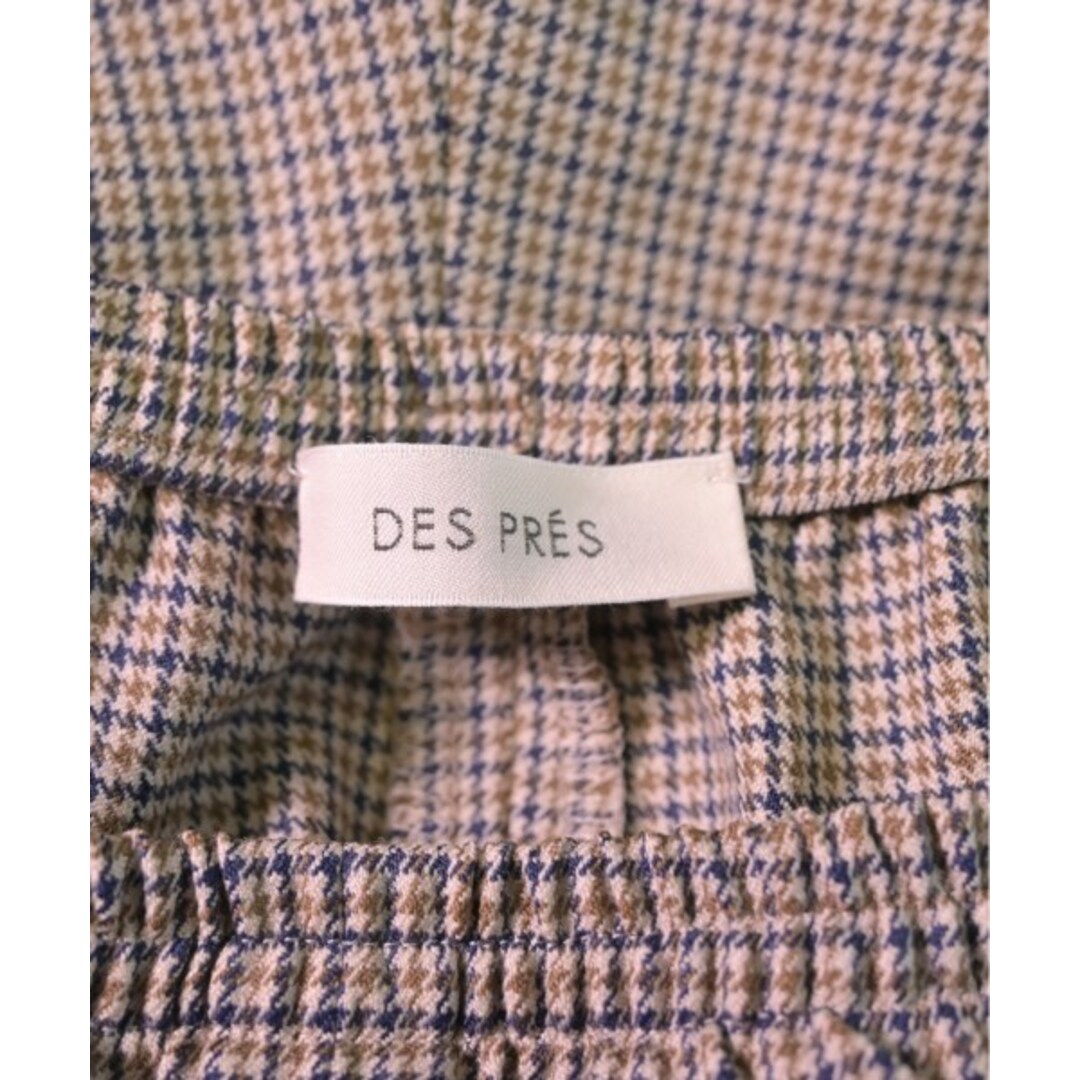 DES PRES(デプレ)のDES PRES デプレ パンツ（その他） 34(XS位) 茶x紺(チェック) 【古着】【中古】 レディースのパンツ(その他)の商品写真