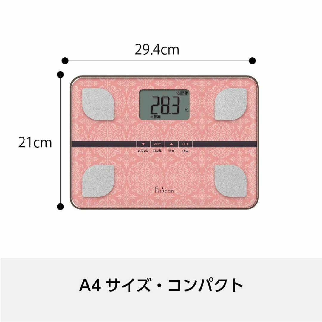 【色: ピンク】タニタ 体重 体組成計 ピンク FS-103 PK フィットスキ スマホ/家電/カメラの美容/健康(その他)の商品写真