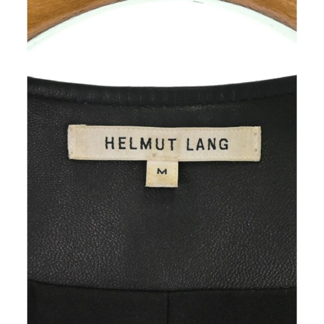 HELMUT LANG(ヘルムートラング)のHELMUT LANG ヘルムートラング ライダース M 黒 【古着】【中古】 レディースのジャケット/アウター(ライダースジャケット)の商品写真