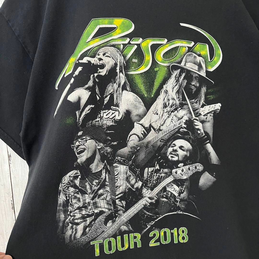 MUSIC TEE(ミュージックティー)のロックバンドTシャツ古着　POISONポイズン　バックプリントTシャツ　サイズL メンズのトップス(Tシャツ/カットソー(半袖/袖なし))の商品写真