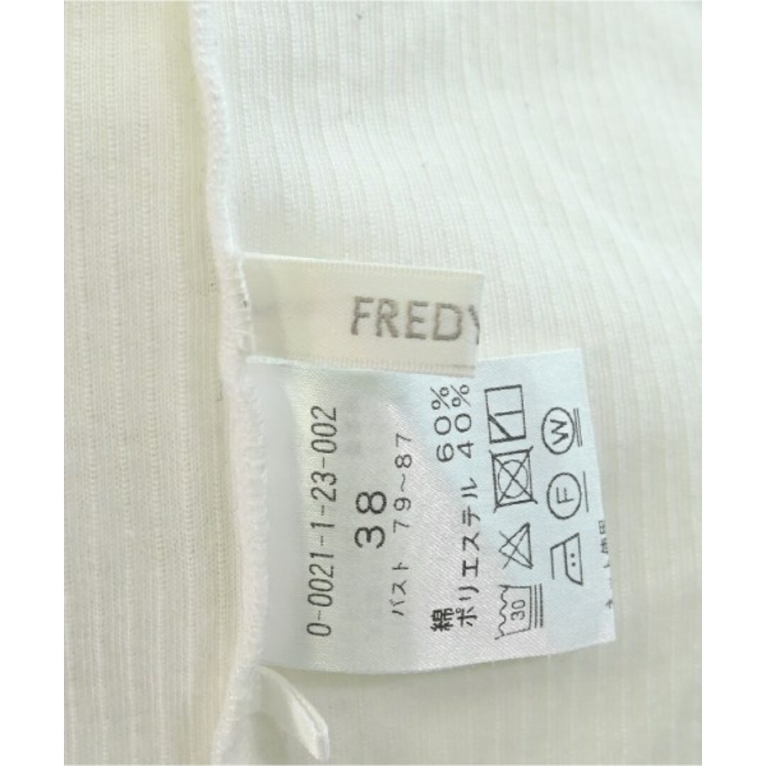 fredy emue(フレディエミュ)のfredy emue フレディエミュ Tシャツ・カットソー 38(M位) 白 【古着】【中古】 レディースのトップス(カットソー(半袖/袖なし))の商品写真