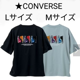 CONVERSE - サックスM 新品 CONVERSE サガラ刺繍 Tシャツ レディース メンズ