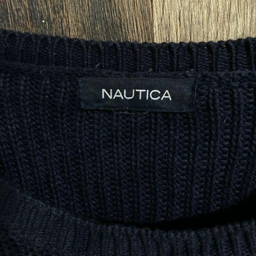 NAUTICA(ノーティカ)のノーティカ ニット セーター XXL ボーダー柄 USA古着 90s 長袖ニット メンズのトップス(ニット/セーター)の商品写真