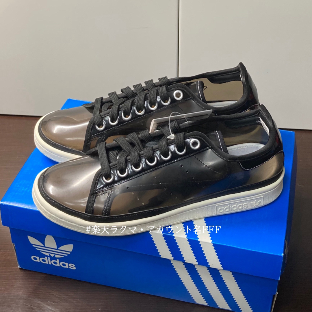 STANSMITH（adidas）(スタンスミス)の23.5cm【新品】adidas｜スタンスミスW｜ブラック｜シースルー(クリア) レディースの靴/シューズ(スニーカー)の商品写真