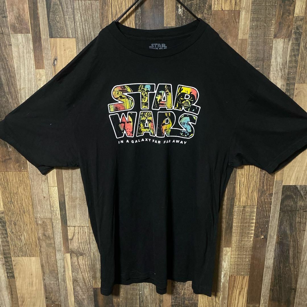 映画 スターウォーズ 2XL ブラック メンズ USA古着 半袖 Tシャツ メンズのトップス(Tシャツ/カットソー(半袖/袖なし))の商品写真