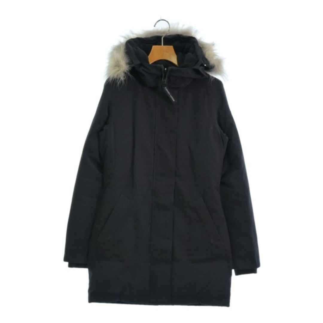 CANADA GOOSE(カナダグース)のCANADA GOOSE カナダグース ダウンコート XS 濃紺 【古着】【中古】 レディースのジャケット/アウター(ダウンコート)の商品写真