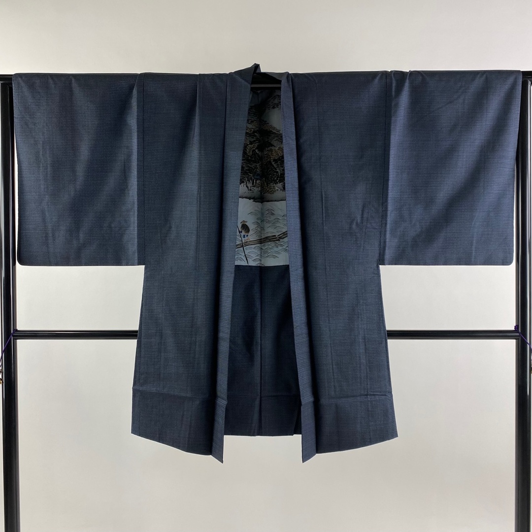 男着物 身丈145cm 裄丈66.5cm 正絹 優品 【中古】 メンズの水着/浴衣(着物)の商品写真