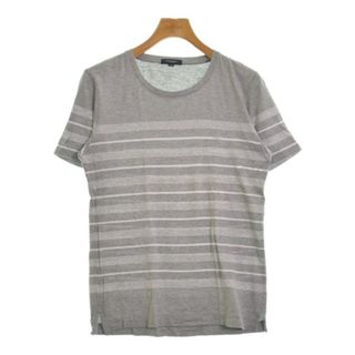 バーバリー(BURBERRY)のBURBERRY バーバリー Tシャツ・カットソー M グレーx白(ボーダー) 【古着】【中古】(Tシャツ/カットソー(半袖/袖なし))