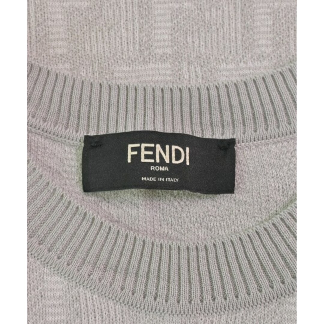 FENDI(フェンディ)のFENDI フェンディ ニット・セーター 52(XXL位) グレー 【古着】【中古】 メンズのトップス(ニット/セーター)の商品写真