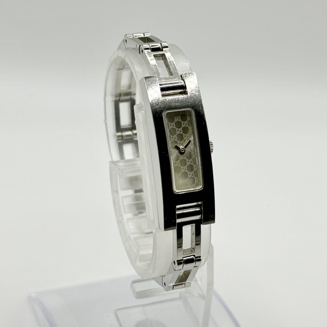 Gucci(グッチ)のGUCCI グッチ クォーツ レクタングル 3900L SS シルバー GG柄 レディースのファッション小物(腕時計)の商品写真