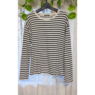 ザラ(ZARA)のZARAレディースボーダー長袖シャツ(シャツ/ブラウス(長袖/七分))