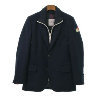 モンクレール(MONCLER)のMONCLER モンクレール ダウンジャケット/ダウンベスト 1(S位) 紺 【古着】【中古】(ダウンジャケット)