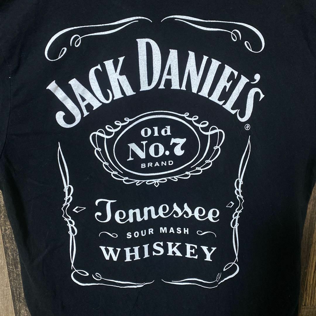 L ジャックダニエル 酒 雑貨 ブラック メンズ USA古着 半袖 Tシャツ メンズのトップス(Tシャツ/カットソー(半袖/袖なし))の商品写真