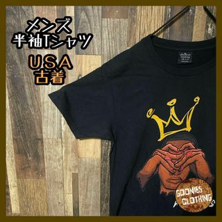 ブラック ラブハーツ ミュージック アーティスト M メンズ 半袖 Tシャツ(Tシャツ/カットソー(半袖/袖なし))