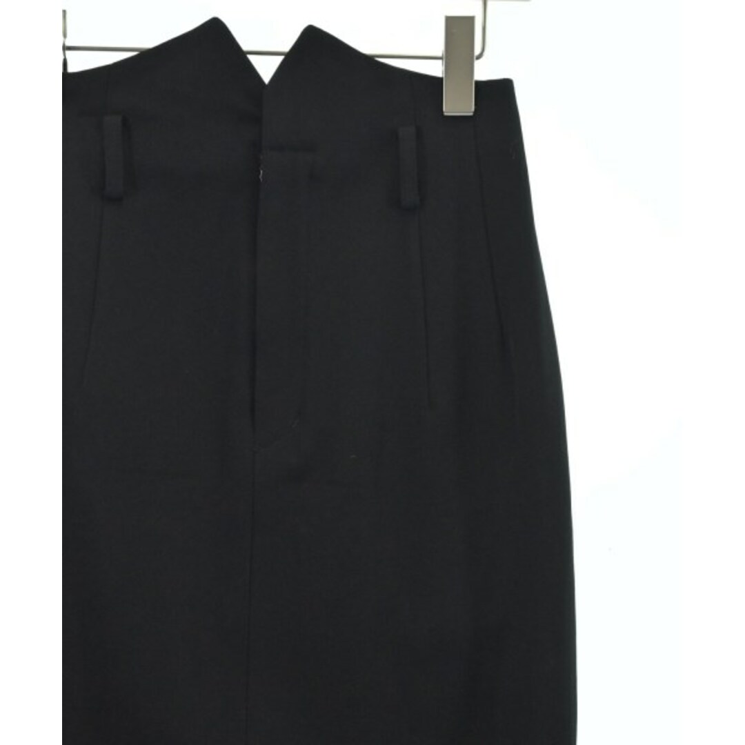 Y's(ワイズ)のY's ワイズ ひざ丈スカート -(M位) 黒 【古着】【中古】 レディースのスカート(ひざ丈スカート)の商品写真