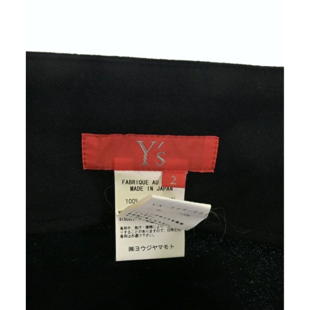 Y's Red Label ひざ丈スカート 2(M位) 紺ベージュ 【古着】【中古】 レディースのスカート(ひざ丈スカート)の商品写真