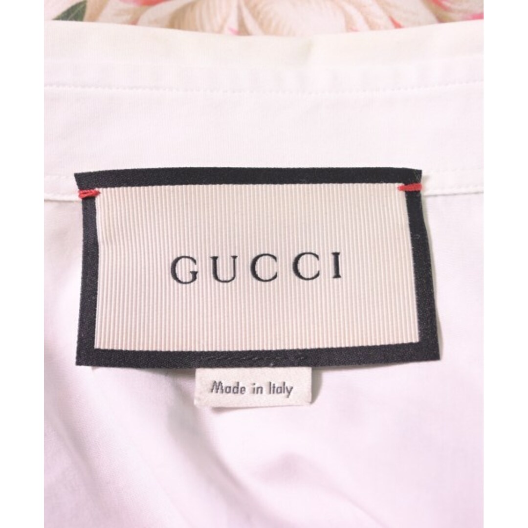 Gucci(グッチ)のGUCCI グッチ カジュアルシャツ 40(L位) 白 【古着】【中古】 メンズのトップス(シャツ)の商品写真