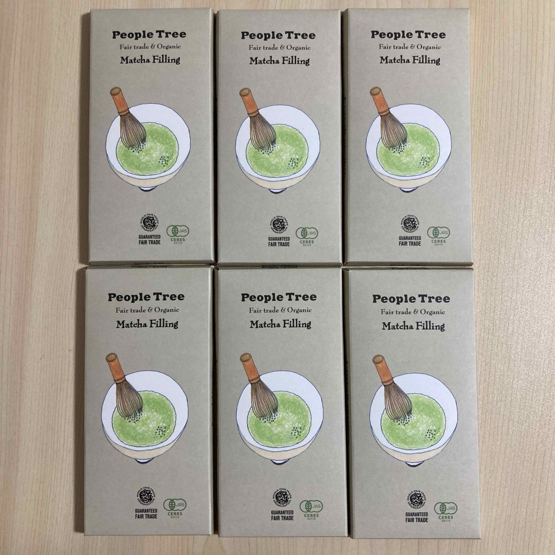 People Tree(ピープルツリー)のピープルツリー 『フェアトレード チョコレート ６本(抹茶)』 食品/飲料/酒の食品(菓子/デザート)の商品写真