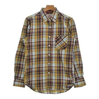 ディッキーズ(Dickies)のDickies ディッキーズ カジュアルシャツ M 黄xエンジx白(チェック) 【古着】【中古】(シャツ)