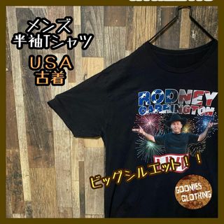 ブラック メンズ XL 人物 ライブ 番組 ゆるだぼ USA古着 半袖 Tシャツ(Tシャツ/カットソー(半袖/袖なし))