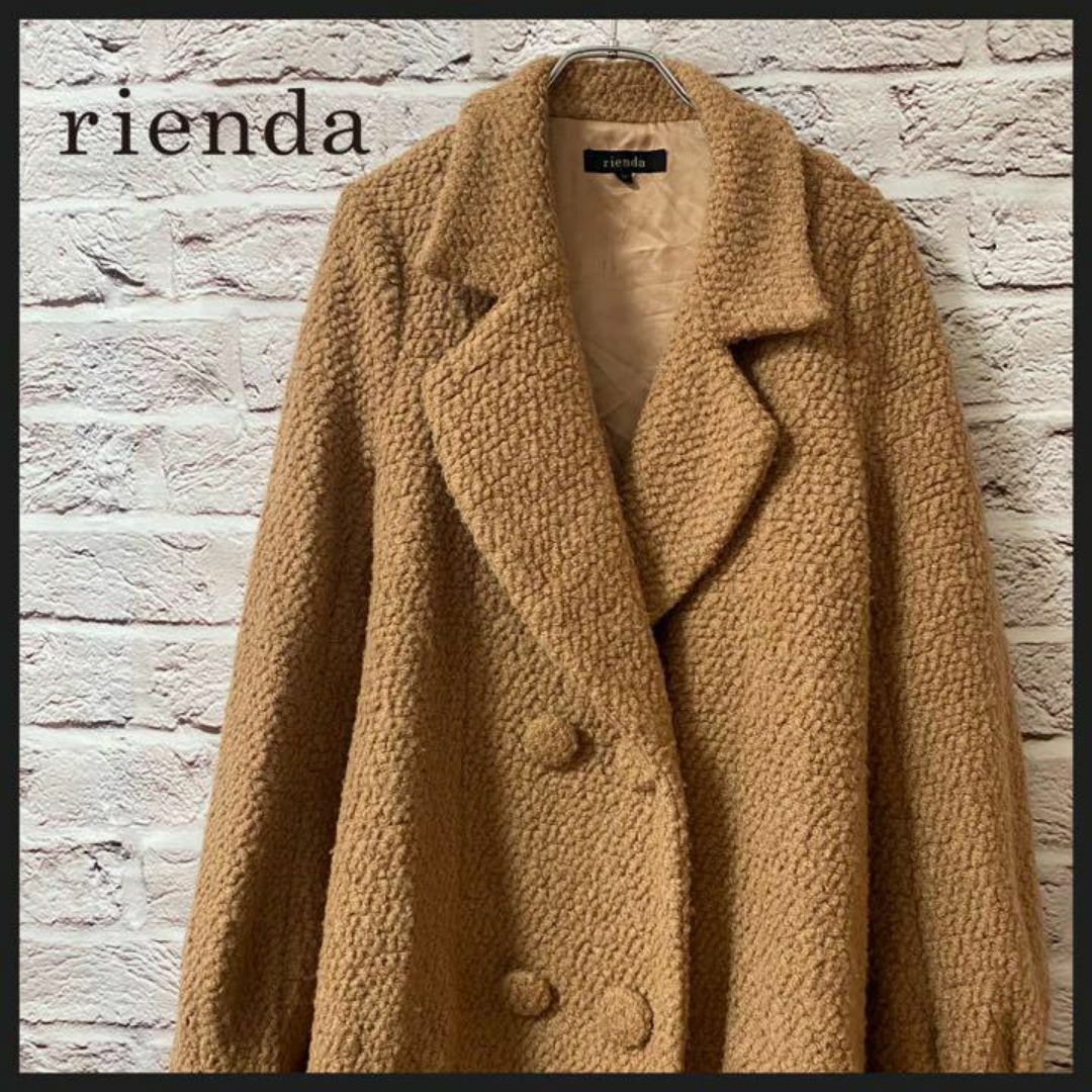 rienda(リエンダ)のrienda アウター　コート　ボアコート　レディース　[ M size ] レディースのジャケット/アウター(チェスターコート)の商品写真