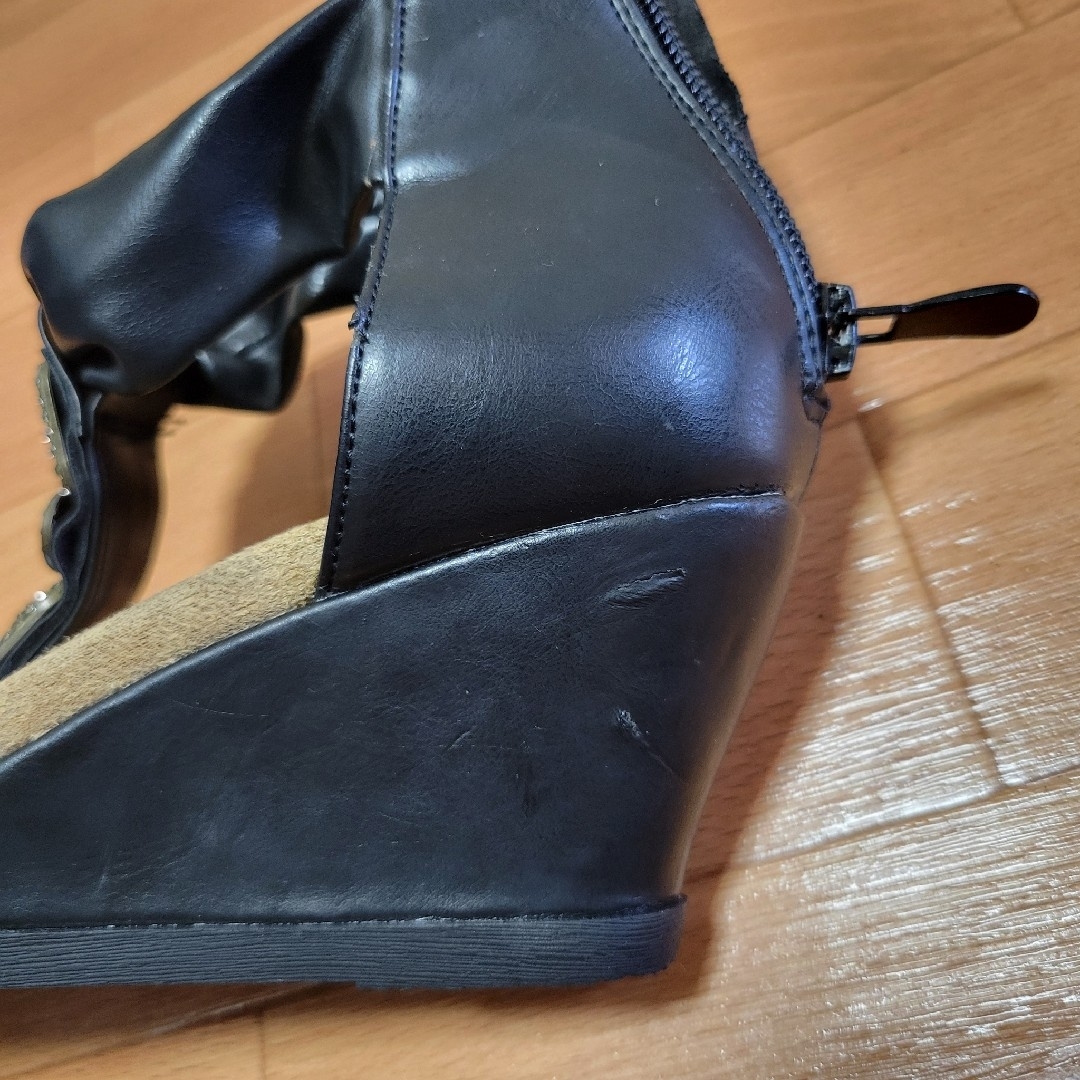 サンダル　23.5㎝　バックジッパー レディースの靴/シューズ(サンダル)の商品写真