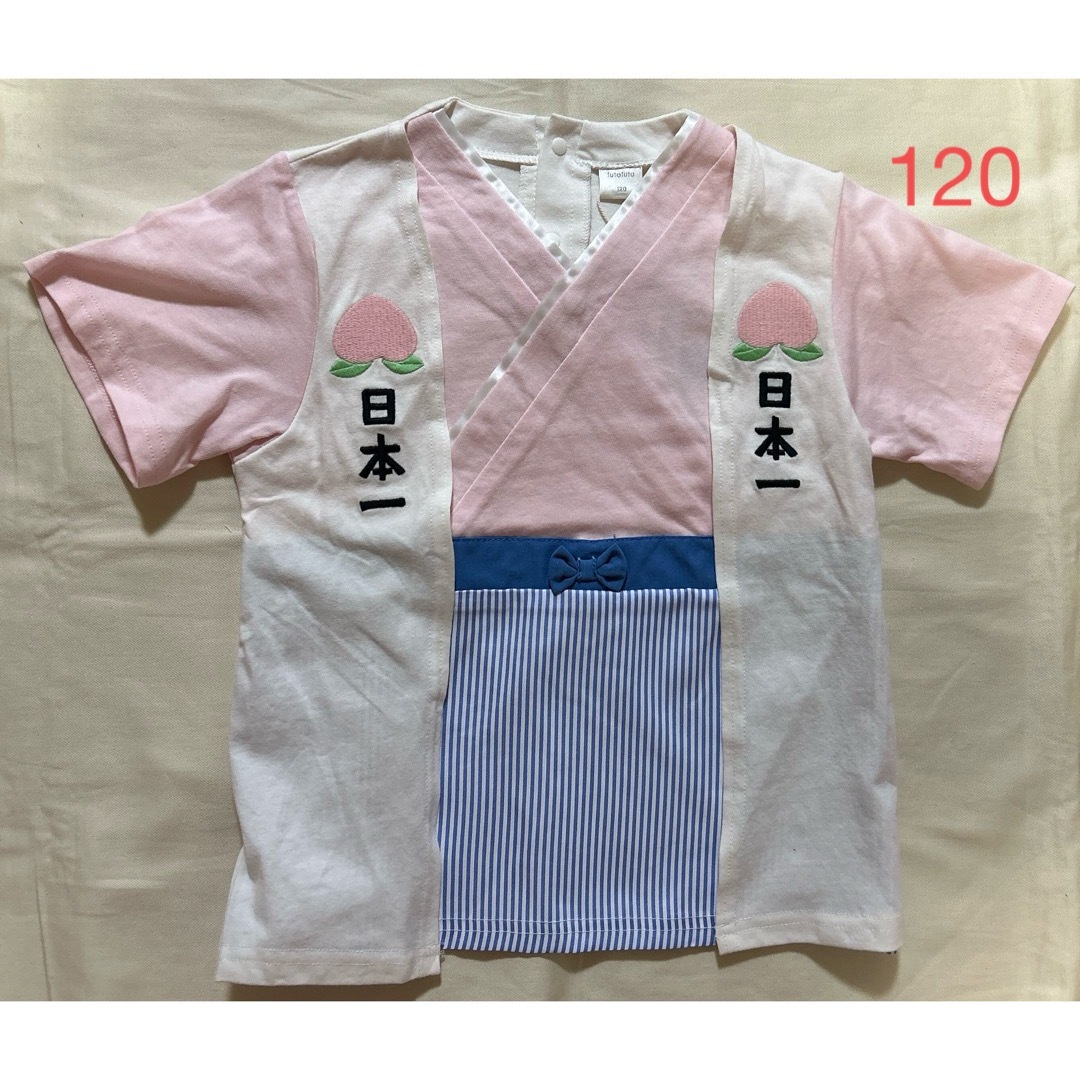 futafuta(フタフタ)のfutafuta 桃太郎　半袖　トップス　120 キッズ/ベビー/マタニティのキッズ服男の子用(90cm~)(Tシャツ/カットソー)の商品写真