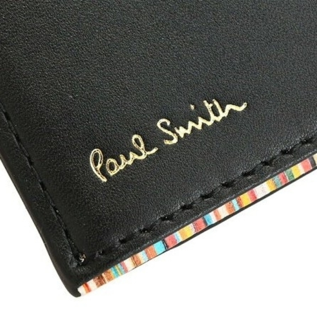 Paul Smith(ポールスミス)のポールスミス 定期入れ パスケース マルチカラーストライプ カード入れ ブラック メンズのファッション小物(名刺入れ/定期入れ)の商品写真