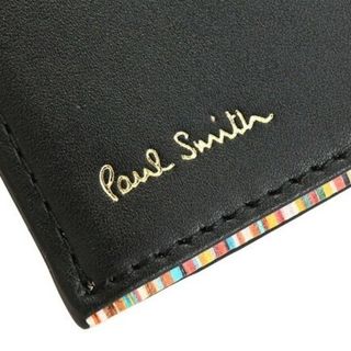 ポールスミス(Paul Smith)のポールスミス 定期入れ パスケース マルチカラーストライプ カード入れ ブラック(名刺入れ/定期入れ)