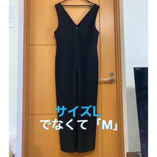 ユニクロ　UNIQLO Vネックサロペット　黒　サイズM 美品