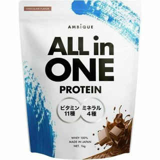 【チョコレート】アンビーク オールインワン プロテイン ホエイ 1kg(トレーニング用品)