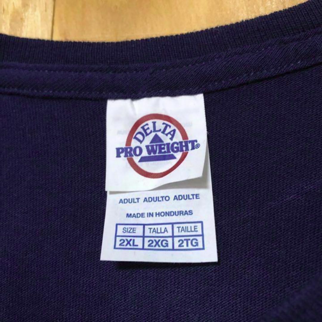 NFL アメフト デカロゴ ネイビー USA古着 90s 半袖 Tシャツ 紺色 メンズのトップス(Tシャツ/カットソー(半袖/袖なし))の商品写真