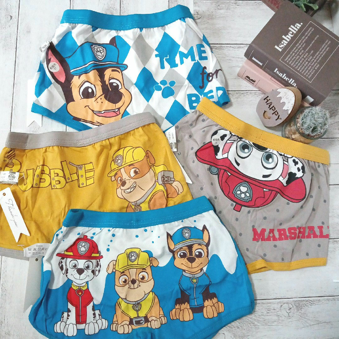 パウパトロール ボクサーパンツ 110 ４カラーセット キッズ/ベビー/マタニティのキッズ服男の子用(90cm~)(下着)の商品写真