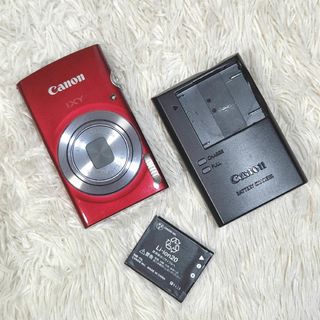 Canon - 動作OK Canon キャノン IXY 150 バッテリー/充電器付き レッド