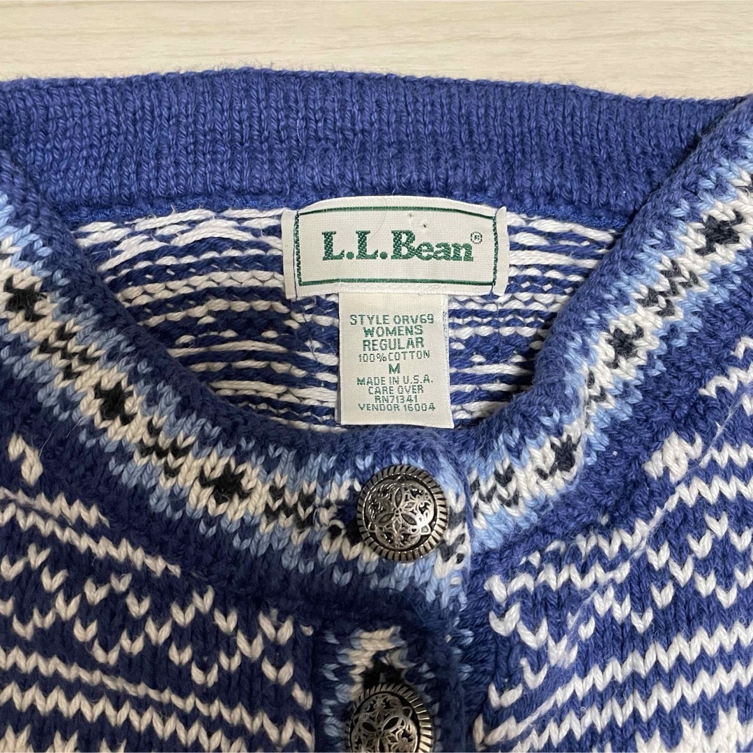 L.L.Bean(エルエルビーン)の80s L.L.Bean USA製　エルエルビーン　アメリカ製　ビンテージ レディースのトップス(ニット/セーター)の商品写真