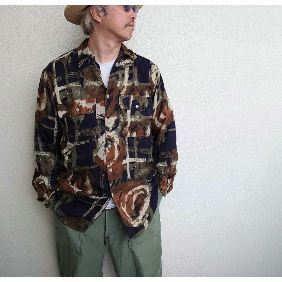 GOOUCH グーチ デッドストック シルクシャツ 柄シャツの通販 by GOOUCH グーチ デッドストック シルクシャツ 柄シャツの通販 by