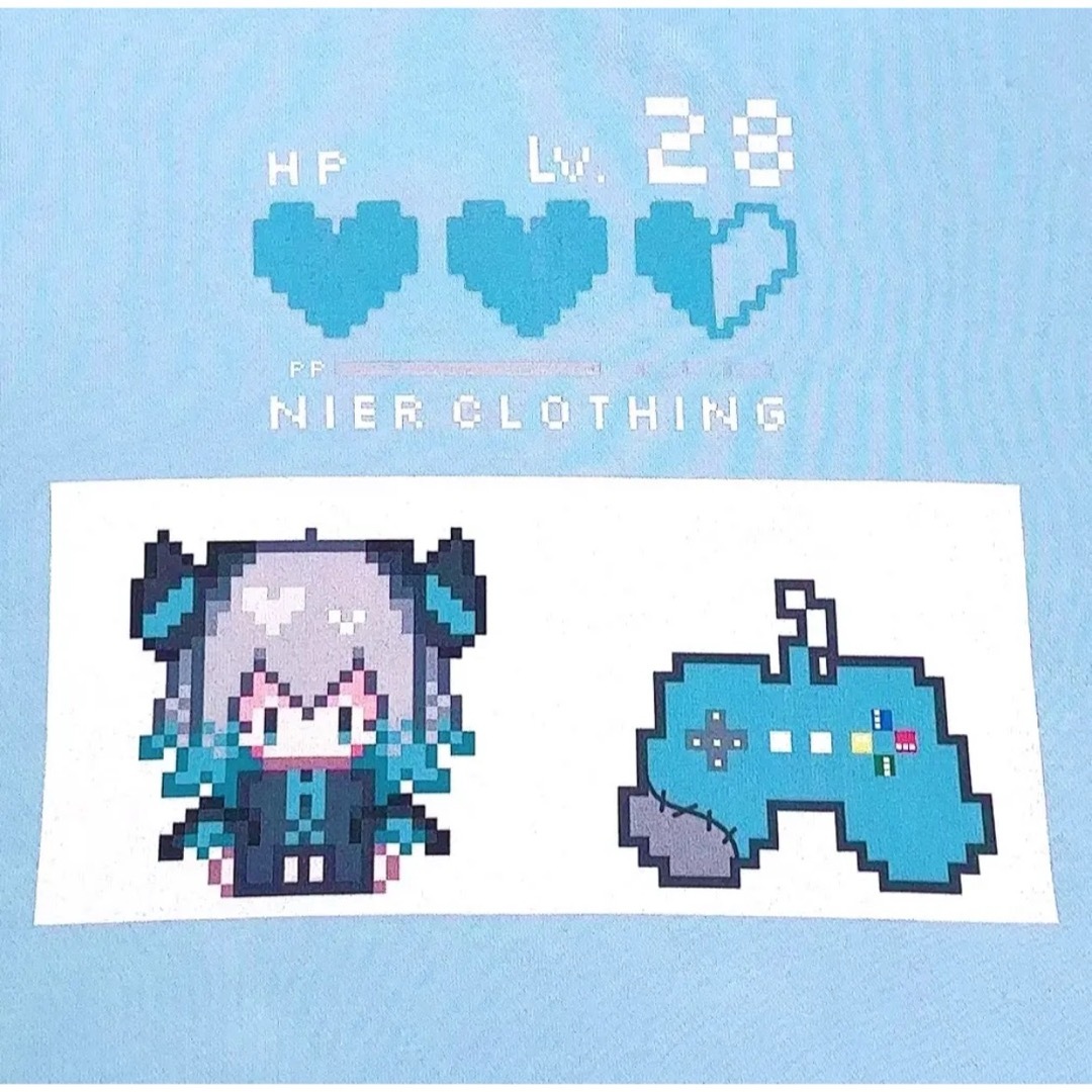 NieR Clothing(ニーアクロージング)のNieR ドット絵ぐれまるパーカー【GAMING】 レディースのトップス(パーカー)の商品写真