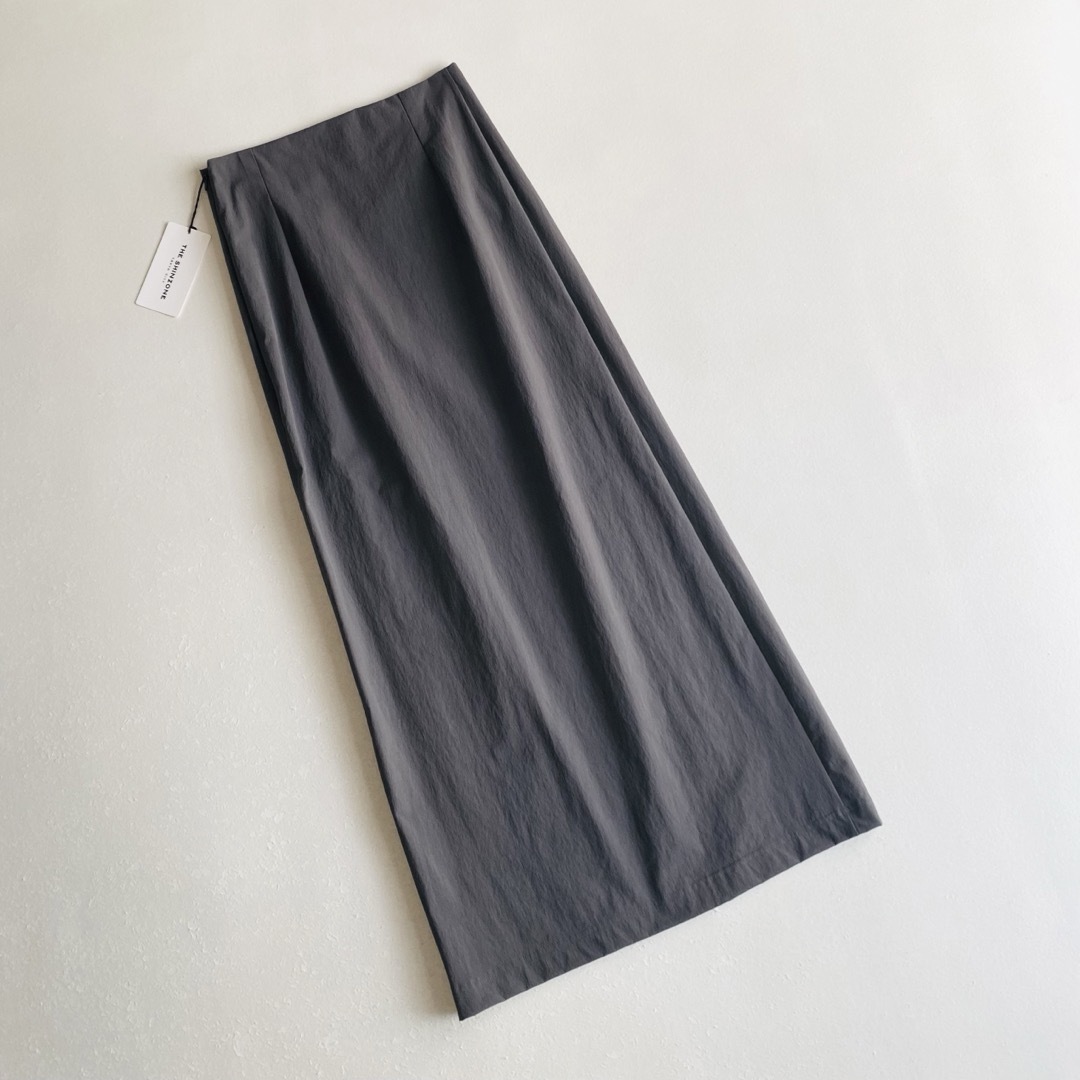 Shinzone(シンゾーン)の新品 THE SHINZONE SIDE SLIT SKIRT グレー 日本製 レディースのスカート(ロングスカート)の商品写真