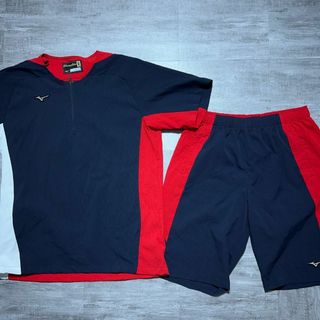 ミズノ(MIZUNO)のMIZUNO ミズノ グローバルエリート ハーフジップジャケット パンツセット(ウェア)