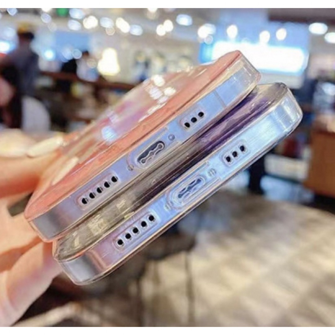 iPhoneXケース透明カバー保護リアルおし花ピンク系新品未使用未開封 スマホ/家電/カメラのスマホアクセサリー(iPhoneケース)の商品写真